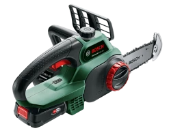 Bosch Jardin Tronçonneuse Sans Fil 06008B8000 Scie à Chaîne à Batterie UniversalChain 18 18V 2.5Ah Li-ion