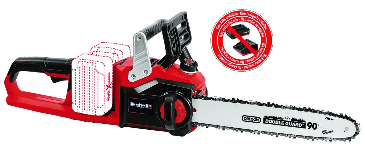 Einhell Tronçonneuse Sans Fil 4501780 GE-LC 36/35 Li-Solo Accu Tronçonneuse 2 X 18 Volt Sans Batteries Ni Chargeur 5 Einhell Tronçonneuse Sans Fil 4501780 GE-LC 36/35 Li-Solo Accu Tronçonneuse 2 X 18 Volt Sans Batteries Ni Chargeur – Image 5