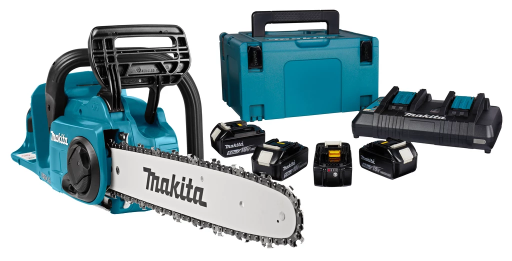 Makita Tronçonneuse Sans Fil DUC353PT4J LXT 18 V Tronçonneuse à Batterie 35 Cm Livrée Avec Un Kit De Démarrage 197626-8 5 Makita Tronçonneuse Sans Fil DUC353PT4J LXT 18 V Tronçonneuse à Batterie 35 Cm Livrée Avec Un Kit De Démarrage 197626-8 – Image 5