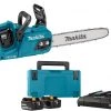Makita Tronçonneuse Sans Fil DUC355PG2J LXT 2x18 V Accu Tronçonneuse 35 Cm Livrée Avec Kit De Démarrage 198077-8