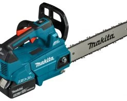 Makita Tronçonneuse Sans Fil DUC356PT2 Tophandle Chainsaw 35 Cm 2 X 18 Volt 5.0Ah Li-Ion