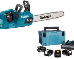 Makita Tronçonneuse Sans Fil DUC405PT4J LXT 18 V Accu Tronçonneuse 40 Cm Fournie Avec Un Kit De Démarrage 197626-8